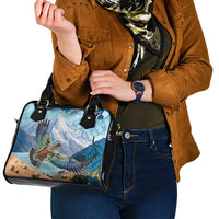 New Zealand South Island Shoulder Handbag Te Waipounamu Aoraki Kea Bird
