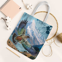 New Zealand South Island Tote Bag Te Waipounamu Aoraki Kea Bird - Polynesian Pride