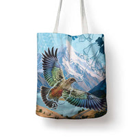 New Zealand South Island Tote Bag Te Waipounamu Aoraki Kea Bird - Polynesian Pride