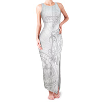 Polynesia Brain Cancer Awareness Family Matching Tank Maxi Dress and Hawaiian Shirt In May We Wear Grey