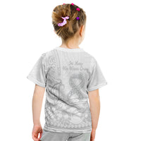 Polynesia Brain Cancer Awareness Kid T Shirt In May We Wear Grey