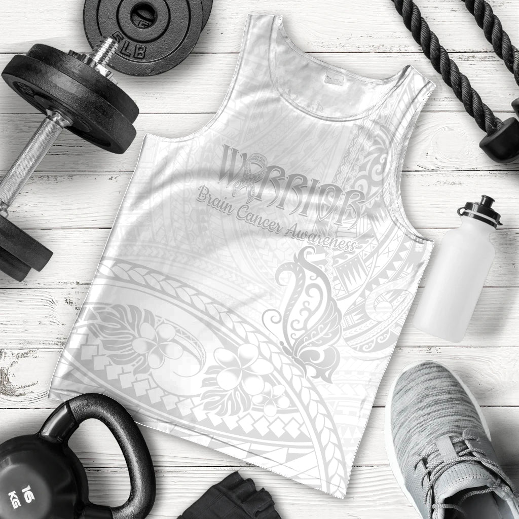 Polynesia Brain Cancer Awareness Men Tank Top In May We Wear Grey LT14 - Polynesian Pride