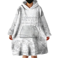 Polynesia Brain Cancer Awareness Wearable Blanket Hoodie In May We Wear Grey LT14 - Polynesian Pride