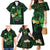 Polynesia Mental Health Awareness Family Matching Mermaid Dress and Hawaiian Shirt Green Ribbon Be Kind To Your Mind