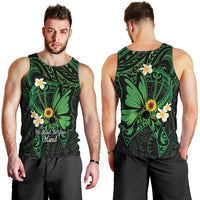 Polynesia Mental Health Awareness Men Tank Top Green Ribbon Be Kind To Your Mind LT14 - Polynesian Pride