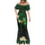 Polynesia Mental Health Awareness Mermaid Dress Green Ribbon Be Kind To Your Mind