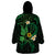 Polynesia Mental Health Awareness Wearable Blanket Hoodie Green Ribbon Be Kind To Your Mind