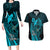 Polynesia World Ovarian Cancer Day Couples Matching Long Sleeve Bodycon Dress and Hawaiian Shirt You Matter Polynesian Women