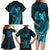 Polynesia World Ovarian Cancer Day Family Matching Long Sleeve Bodycon Dress and Hawaiian Shirt You Matter Polynesian Women