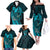 Polynesia World Ovarian Cancer Day Family Matching Off The Shoulder Long Sleeve Dress and Hawaiian Shirt You Matter Polynesian Women