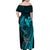 Polynesia World Ovarian Cancer Day Family Matching Off Shoulder Maxi Dress and Hawaiian Shirt You Matter Polynesian Women