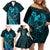 Polynesia World Ovarian Cancer Day Family Matching Off Shoulder Short Dress and Hawaiian Shirt You Matter Polynesian Women