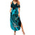 Polynesia World Ovarian Cancer Day Family Matching Summer Maxi Dress and Hawaiian Shirt You Matter Polynesian Women