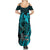 Polynesia World Ovarian Cancer Day Family Matching Summer Maxi Dress and Hawaiian Shirt You Matter Polynesian Women