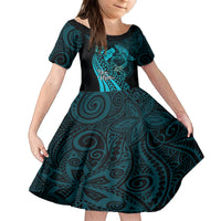 Polynesia World Ovarian Cancer Day Family Matching Tank Maxi Dress and Hawaiian Shirt You Matter Polynesian Women