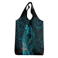 Polynesia World Ovarian Cancer Day Grocery Bag You Matter Polynesian Women LT14 - Polynesian Pride