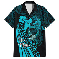 Polynesia World Ovarian Cancer Day Hawaiian Shirt You Matter Polynesian Women LT14 Teal - Polynesian Pride