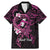 Polynesia Breast Cancer Awareness Family Matching Mermaid Dress and Hawaiian Shirt Pink Ribbon No One Fights Alone - Black