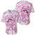 Polynesia Breast Cancer Awareness Baseball Jersey Pink Ribbon No One Fights Alone - White