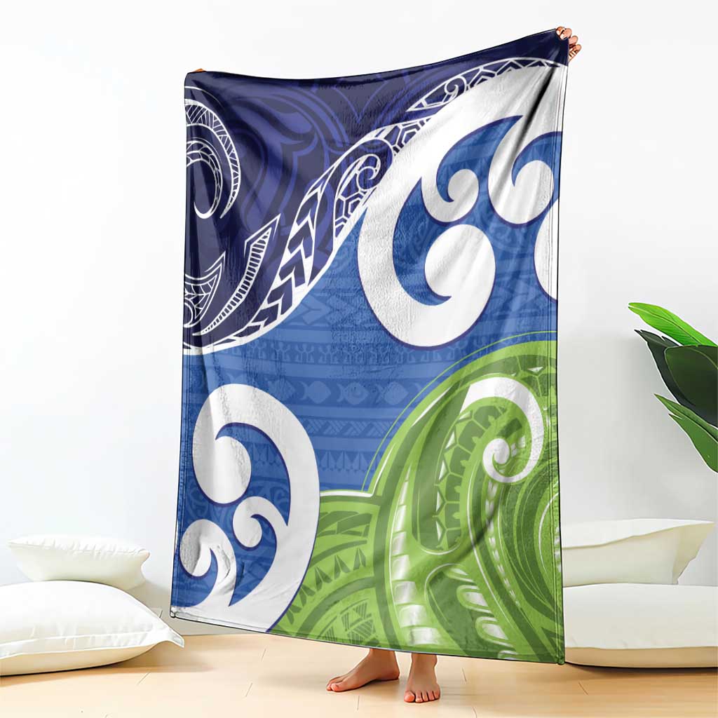 Southland New Zealand Blanket Maori Koru Flag Color
