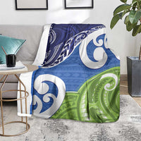 Southland New Zealand Blanket Maori Koru Flag Color
