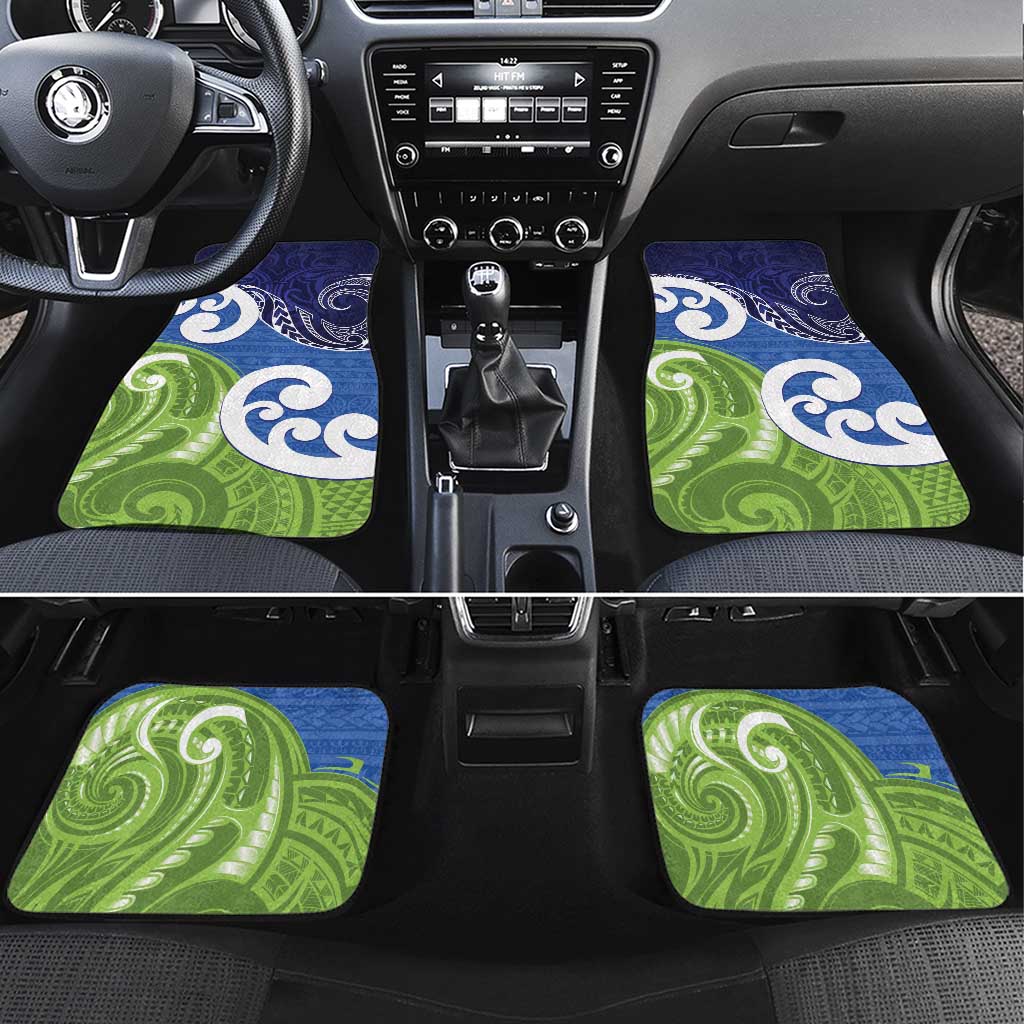 Southland New Zealand Car Mats Maori Koru Flag Color