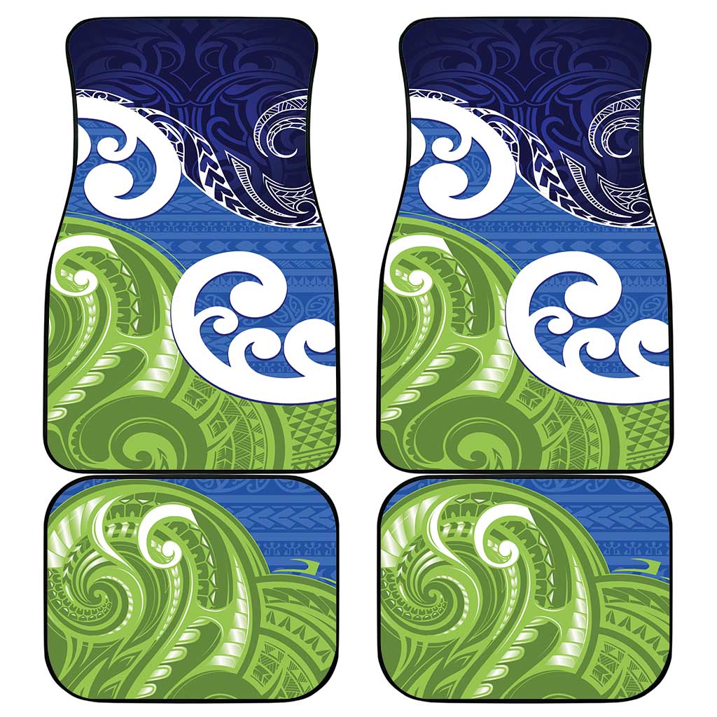 Southland New Zealand Car Mats Maori Koru Flag Color