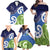 Southland New Zealand Family Matching Off Shoulder Maxi Dress and Hawaiian Shirt Maori Koru Flag Color