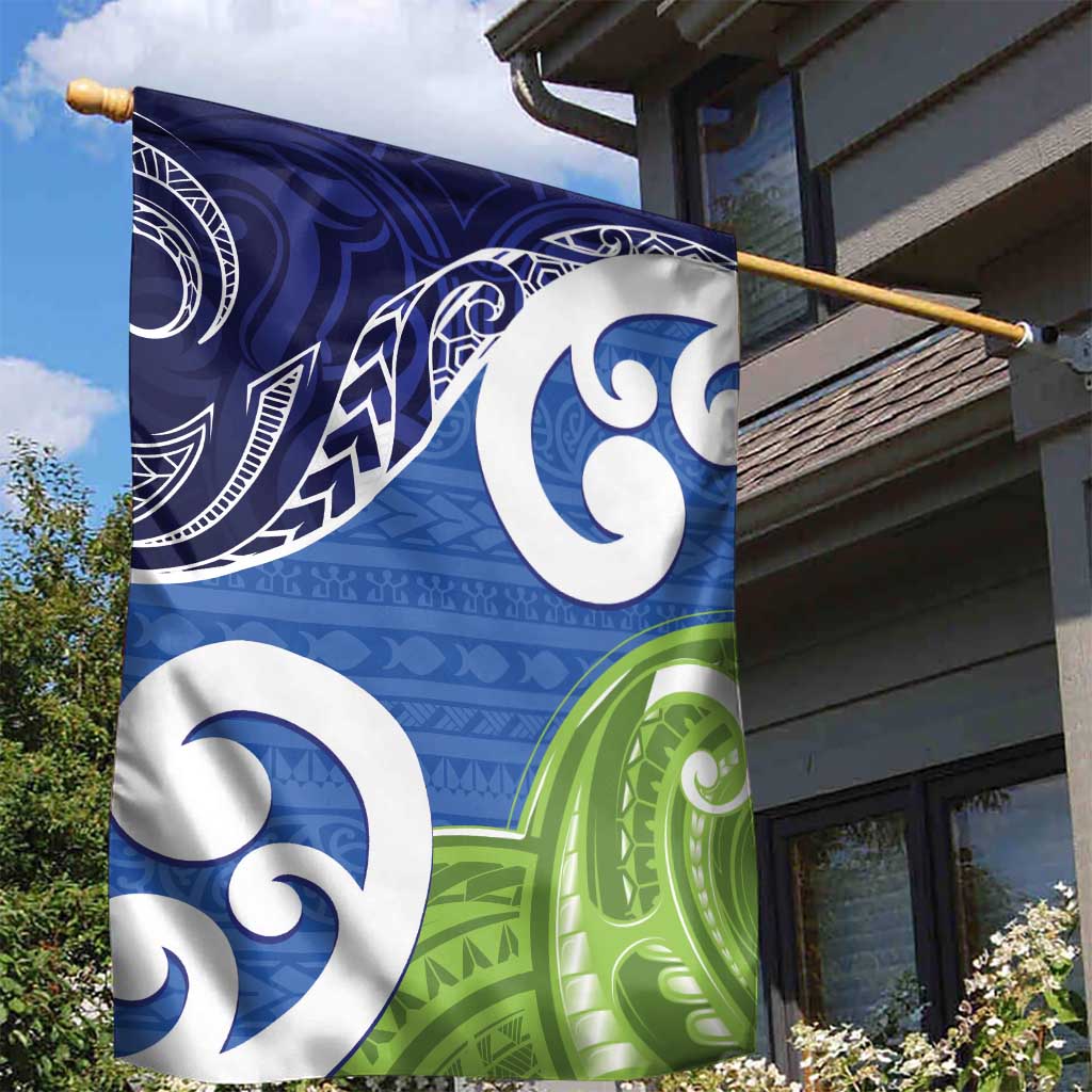 Southland New Zealand Garden Flag Maori Koru Flag Color