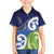 Southland New Zealand Kid Hawaiian Shirt Maori Koru Flag Color