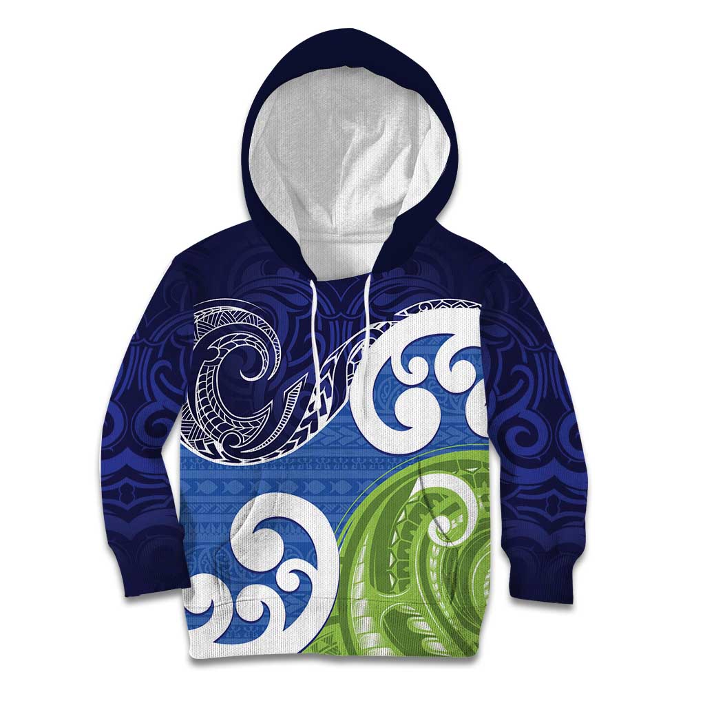 Southland New Zealand Kid Hoodie Maori Koru Flag Color
