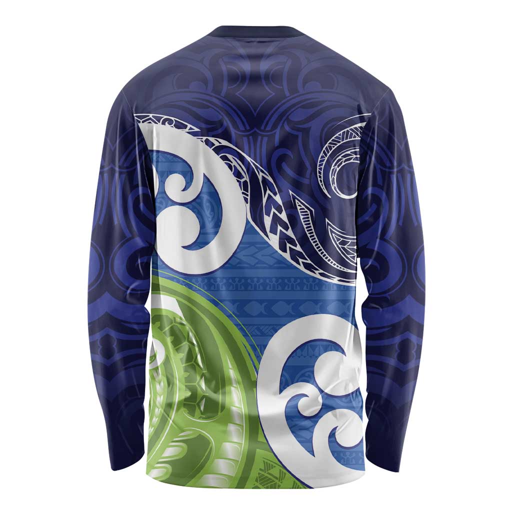 Southland New Zealand Long Sleeve Shirt Maori Koru Flag Color