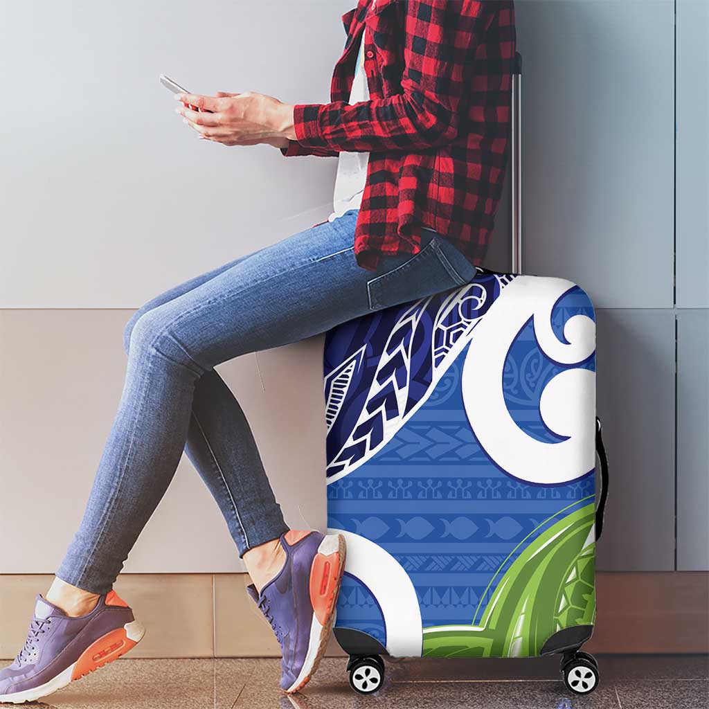 Southland New Zealand Luggage Cover Maori Koru Flag Color