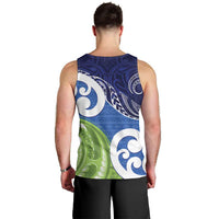 Southland New Zealand Men Tank Top Maori Koru Flag Color