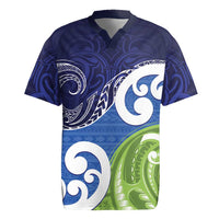 Southland New Zealand Rugby Jersey Maori Koru Flag Color