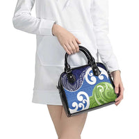 Southland New Zealand Shoulder Handbag Maori Koru Flag Color