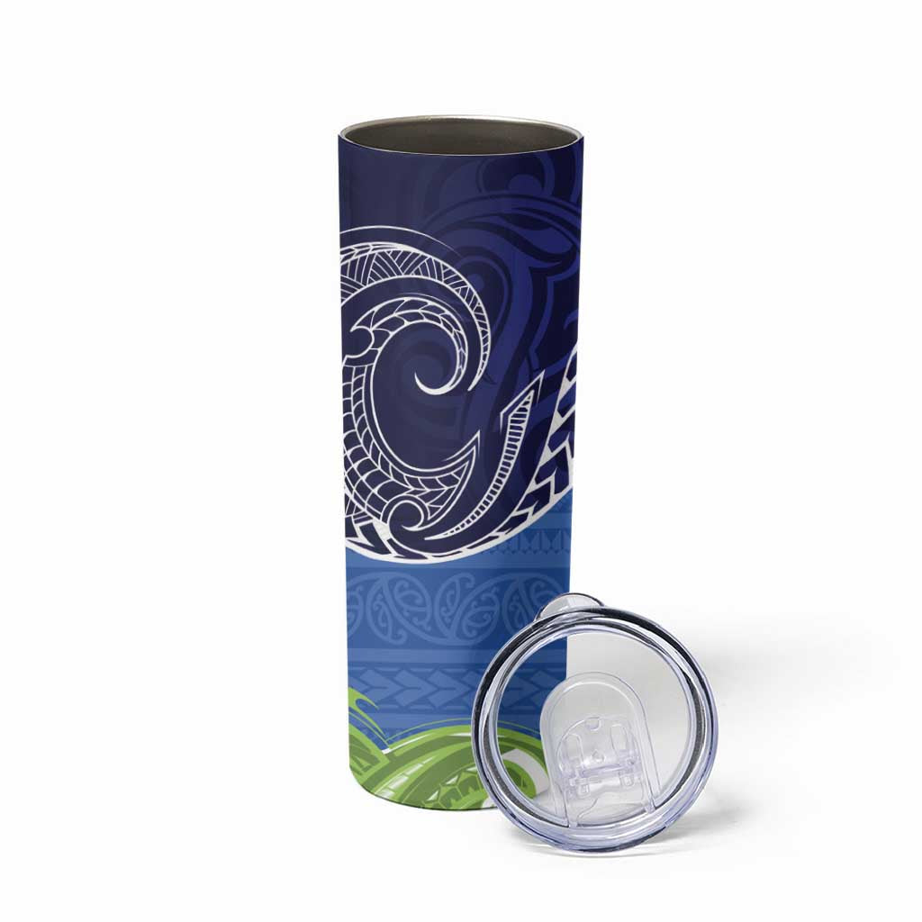 Southland New Zealand Skinny Tumbler Maori Koru Flag Color