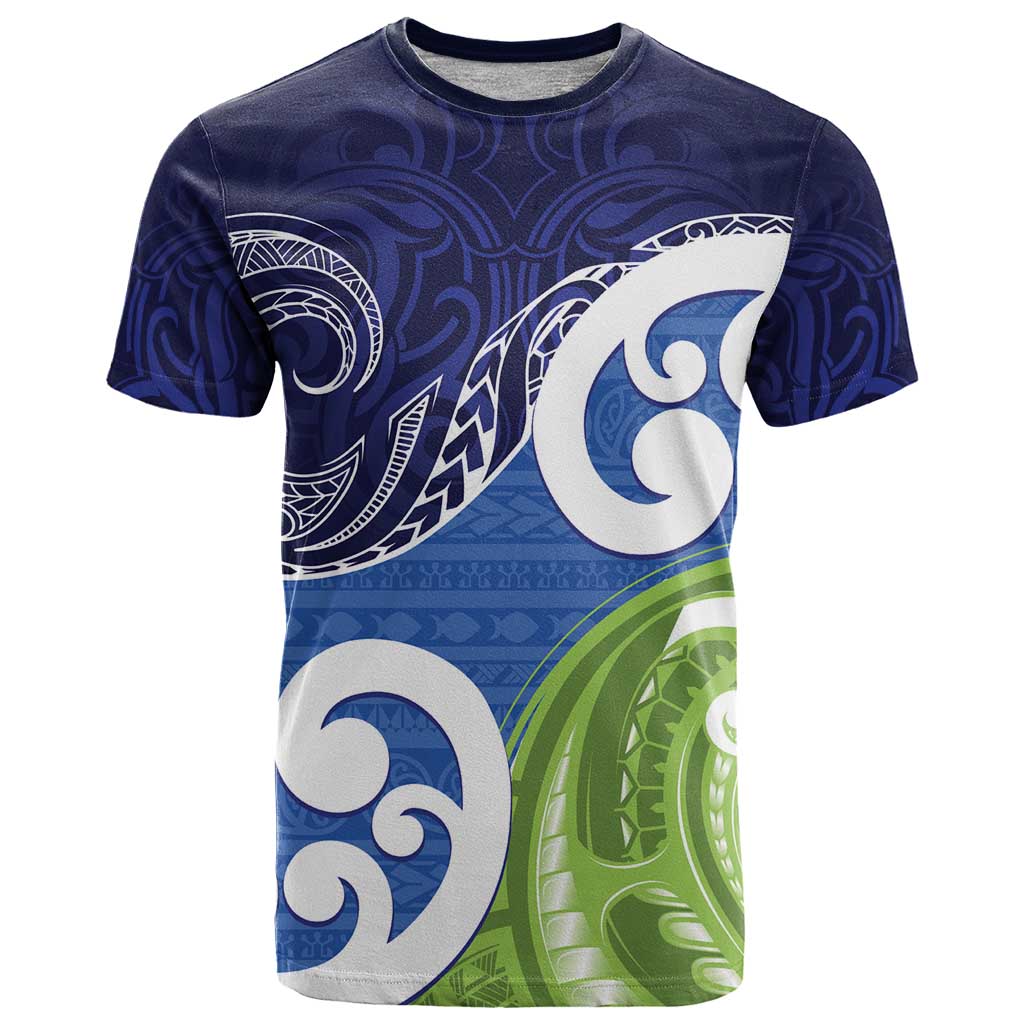 Southland New Zealand T Shirt Maori Koru Flag Color