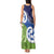 Southland New Zealand Tank Maxi Dress Maori Koru Flag Color
