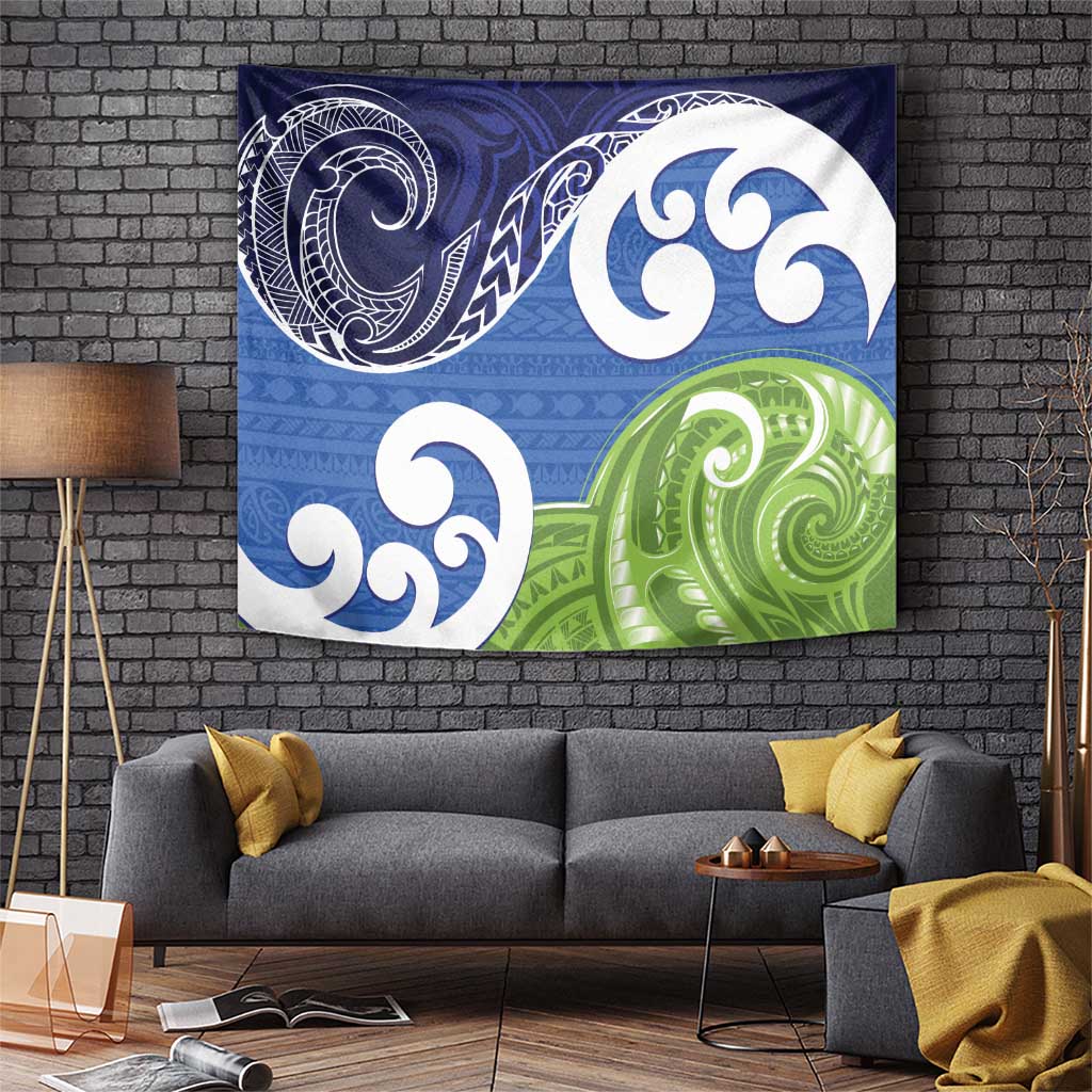 Southland New Zealand Tapestry Maori Koru Flag Color