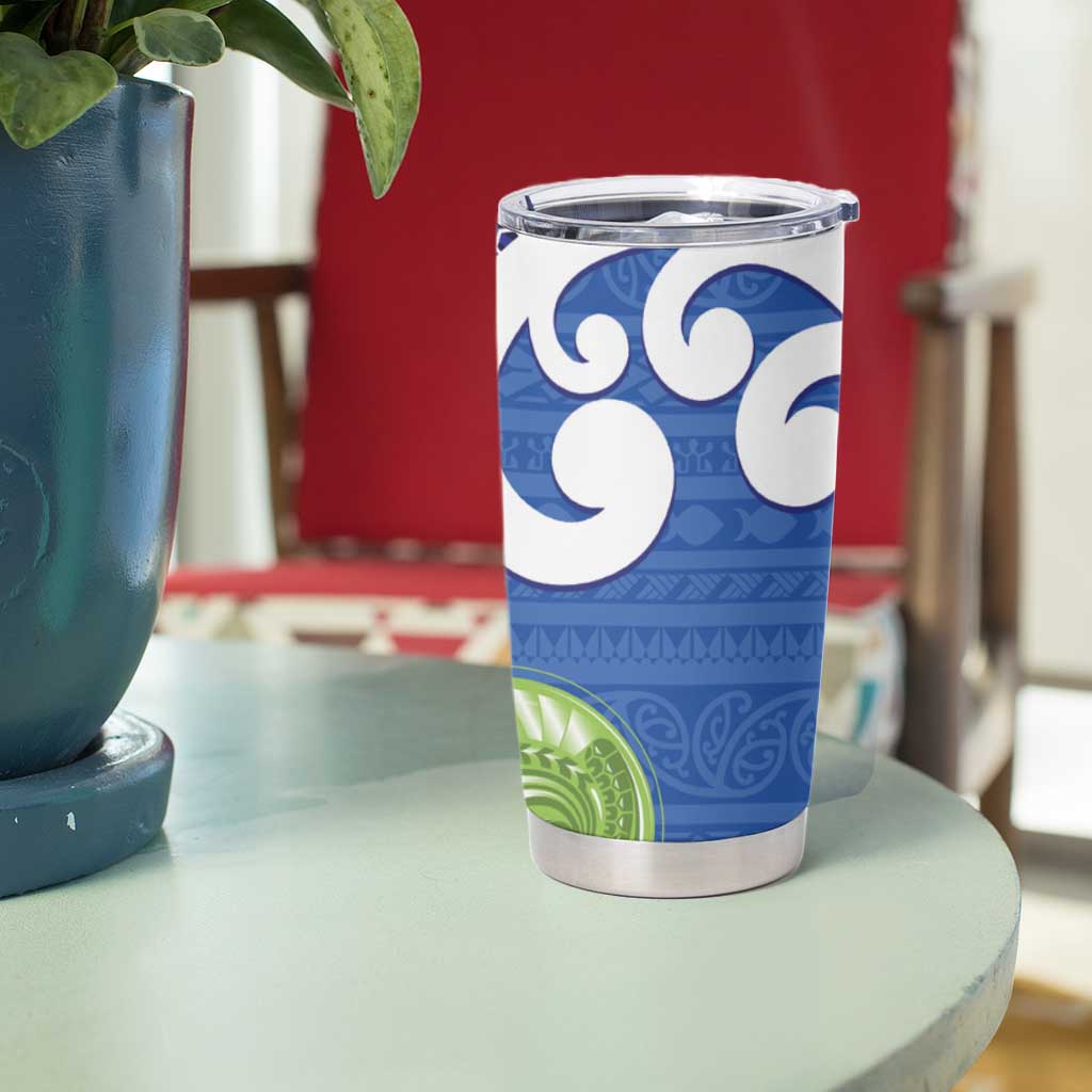 Southland New Zealand Tumbler Cup Maori Koru Flag Color