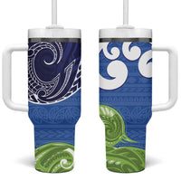 Southland New Zealand Tumbler With Handle Maori Koru Flag Color
