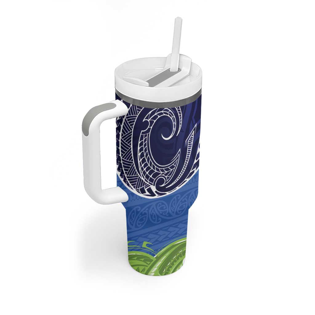 Southland New Zealand Tumbler With Handle Maori Koru Flag Color
