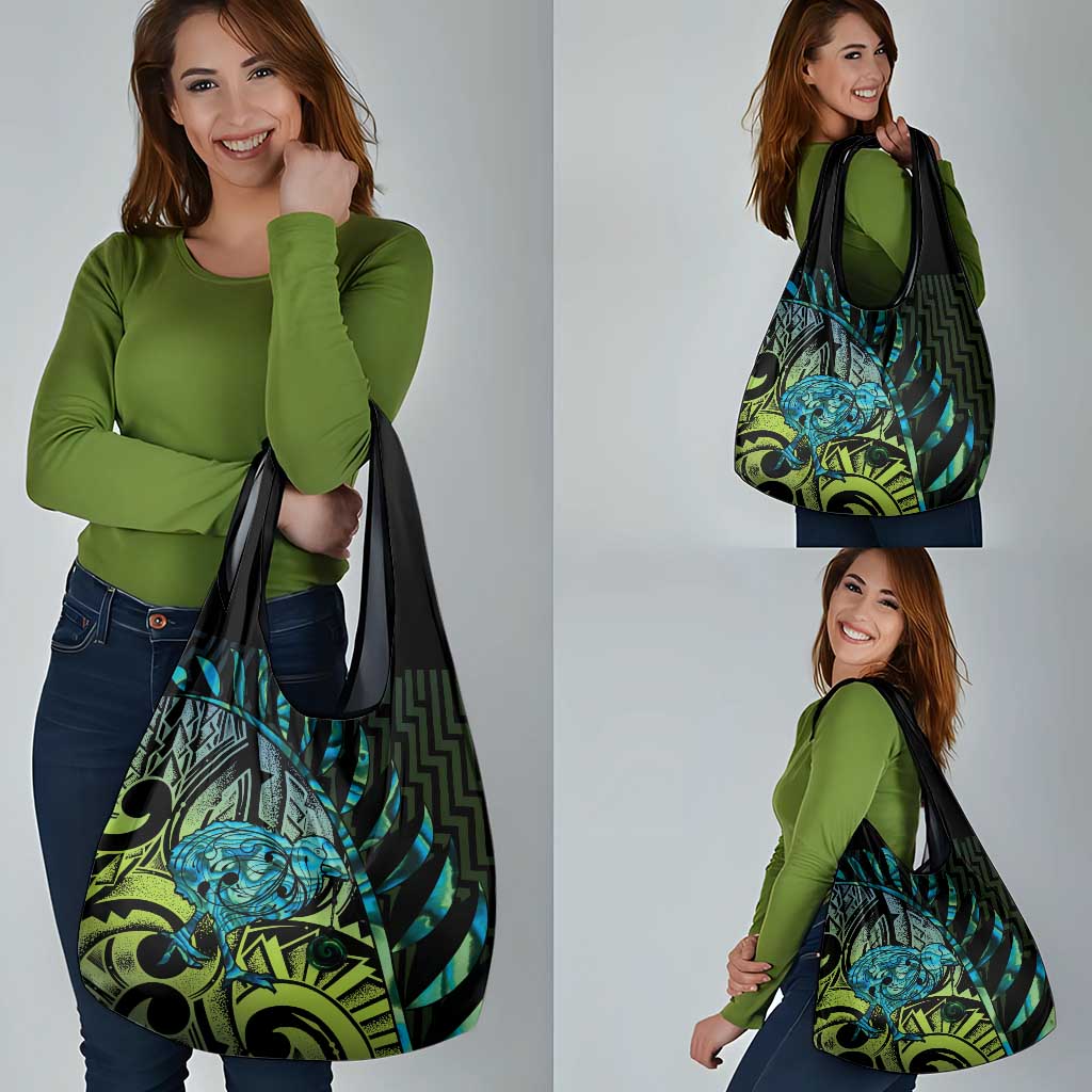 Southland Takehe Pounama Grocery Bag Aotearoa Poutama Paua Shell Fern