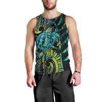 Southland Takehe Pounama Men Tank Top Aotearoa Poutama Paua Shell Fern LT14 - Polynesian Pride
