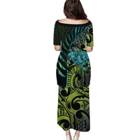 Southland Takehe Pounama Puletasi Aotearoa Poutama Paua Shell Fern