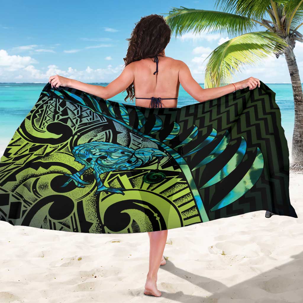 Southland Takehe Pounama Sarong Aotearoa Poutama Paua Shell Fern