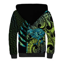 Southland Takehe Pounama Sherpa Hoodie Aotearoa Poutama Paua Shell Fern LT14 - Polynesian Pride