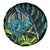 Southland Takehe Pounama Spare Tire Cover Aotearoa Poutama Paua Shell Fern