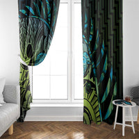 Southland Takehe Pounama Window Curtain Aotearoa Poutama Paua Shell Fern LT14 - Polynesian Pride